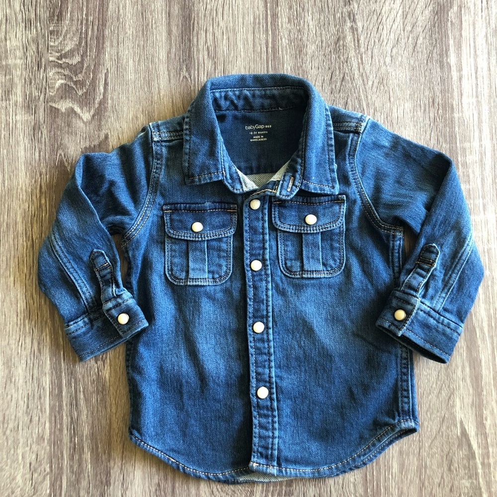 Baby Gap Chambray Button Down/ Pullover